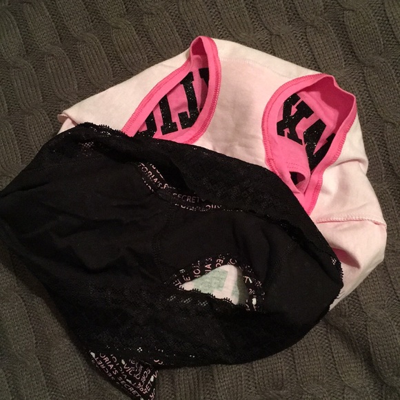 VICTORIAS SECRET LOGO panty SET XS S NWT - Picture 4 of 5